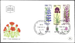 Israel 1970 FDC Independence Day Flowers [ILT1752] - FDC