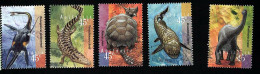 1997 Phrehistoric Animals  Michel AU 1659 - 1663 Stamp Number AU 1612 - 1616 Yvert Et Tellier AU 1610 - 1614 Used - Oblitérés