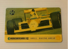 UK United Kingdom - British MercuryCard Mercury Magnetic GPT Phonecard - SHELL - Racing Ahead 3PSHA - Set Of 1 Used Card - [ 4] Mercury Communications & Paytelco