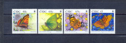 IRELAND - MNH - BUTTERFLIES - MI.NO.1652/5 - CV = 6,5 € - Neufs