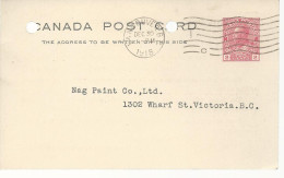 24456) Canada Vancouver Postmark Cancel 1918 Workmens' Compensation Board Postal Stationery - Vancouver