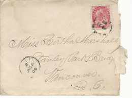 24465) Canada Cloverdale Postmark Cancel 1900 Closed Post Office - Covers & Documents