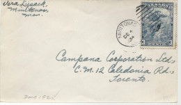 24486) Canada Minitonas Postmark Cancel Duplex 1934 DMB 192a - Covers & Documents