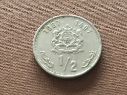 Münze Münzen Umlaufmünze Marokko 1/2 Dirham 1987 - Maroc