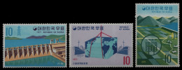 Korea 1971 - Mi-Nr. 750-752 ** - MNH - Staudamm - Corée Du Sud