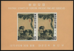 Korea 1970 - Mi-Nr. Block 316 B ** - MNH - Ungezähnt / Imp - Hunde / Dogs - Corée Du Sud