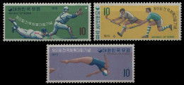 Korea 1970 - Mi-Nr. 734-736 ** - MNH - Sportspiele - Corée Du Sud