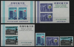 Korea 1971 - Mi-Nr. 753-755 & Block 323-325 ** - MNH - Schwerindustrie - Corée Du Sud