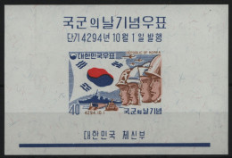 Korea 1961 - Mi-Nr. Block 167 ** - MNH - Tag Der Armee - Corée Du Sud