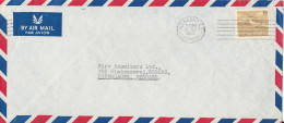 New Zealand Air Mail Cover Sent To Denmark Auckland 13-7-1962 Single Franked - Luchtpost