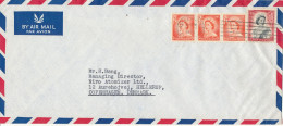 New Zealand Air Mail Cover Sent To Denmark Auckland 14-6-1958 - Airmail