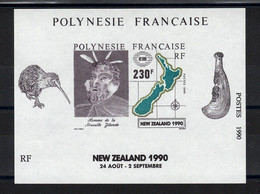 Polynésie - YV BF 17 N** MNH Luxe , Cote 7 Euros - Blocks & Sheetlets