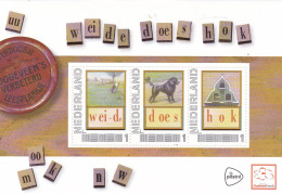 Netherlands Pays Bas Velletje Leesplankje 4 Met Drie Kaarten Weide Does Hok 2012 MNH** - Unused Stamps