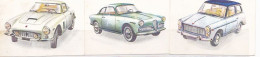 TRADE CARDS, CHOCOLATE, JACQUES, CARS OF 1962, 3X - Jacques