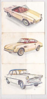 TRADE CARDS, CHOCOLATE, JACQUES, CARS OF 1962, 3X - Jacques