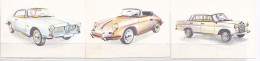 TRADE CARDS, CHOCOLATE, JACQUES, CARS OF 1962, 3X - Jacques