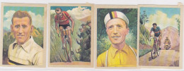 TRADE CARDS, CHOCOLATE, JACQUES, CYCLING- TOUR DE FRANCE, 4X - Jacques