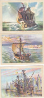 TRADE CARDS, CHOCOLATE, JACQUES, SHIPS- SAILING VESSELS, 3X - Jacques