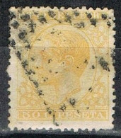 Sello 50 Cts Amarillo  Alfonso XII 1877, IMPUESTO De GUERRA, Num 189 º - War Tax