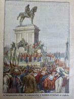 1909 ROME COMMEMORATION STATUE EQUETSRE GARIBALDI  GIANICOLO 1 JOURNAL ANCIEN - Non Classés