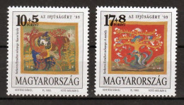 Hongarije Mi 4238,4239 Textielkunst Postfris - Unused Stamps