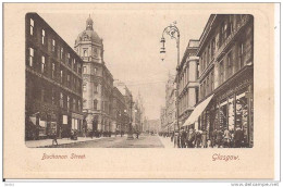 Glasgow - Buchanan Street , CARD ILLUSTRATED, BLACK AND WHITE, NEW, ANIMATED, SMALL SIZE 9 X 14, - Lanarkshire / Glasgow