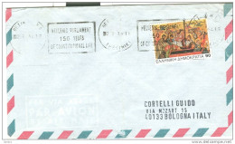 POSTAL STAMP PLATE, USED 1984, THEMATIC PARLIAMENT - Storia Postale
