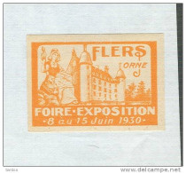 FLERS, FOIRE EXPOSITION, 1930, ERINNOFILO, - Tourisme (Vignettes)