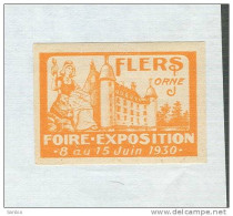 FLERS, FOIRE EXPOSITION, 1930, ERINNOFILO, - Tourism (Labels)