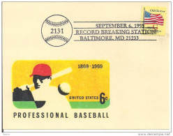 BALTIMORE, PROFESSIONAL  BASEBALL,  1869/ 1969, - Base-Ball