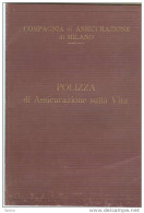 COMPAGNIA DI ASSICURAZIONE , MILANO - POLIZZA  ASSICURAZIONE SULLA VITA - 1935 -  PAG. 6 - Banque & Assurance