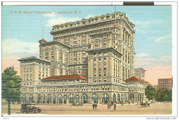C.P.R. Hotel Vancouver, Vancouver, CARD ILLUSTRATED, COLOR, NEW, SMALL SIZE 9 X 14, - Vancouver