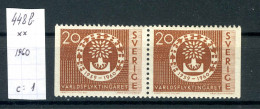 Suède  N° 448b  Xx - Unused Stamps