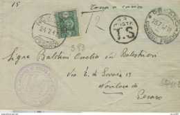 SEGNATASSE £.2 (s93), TARIFFA STAMPE-TASSA A CARICO-T.S.- SPEDITA  DA ENTE PUBBLICO,1947-TIMBRO POSTE PESARO X NOVILARA, - Taxe