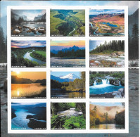 USA Neufs**, 2019 BF Wild And Scenic Rivers, Rivières Sauvages, 12 Timbres Autoadhésifs Neufs - Ongebruikt