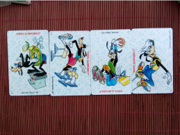 Disney 4 Phoneacrds Mint Rare - Disney