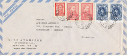 Argentina Air Mail Cover Sent To Denmark 2-10-1963 - Luftpost