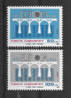 Türkei 1984 Europa/cept Mi.Nr. 2667/68 Kpl. Satz ** Postfrisch - Nuovi