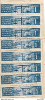 IMPOSTE SULL'ENTRATA-VENDITE AL MINUTO- BLOCCO LIRE 1x8 Usate - Revenue Stamps