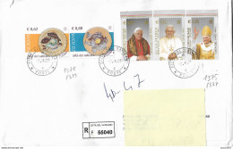 " Viaggi Di Benedetto XVI Nel Mondo-Mozart  " VATICANO 2006 (s1415/1417)-serie Completa Su RACCOMANDATA- 2006- - Cartas & Documentos