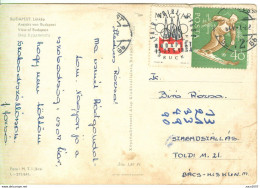 OLIMPIC GAMES INSBRUCK  SKY - 1964 -ISOLATED ON TRAVELED POSTCARD 1964 - Covers & Documents