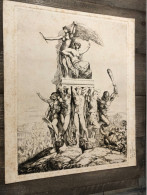 Eau Forte , François Nicolas Chifflart, Le Triomphe De La Justice , épreuve D’état - Eaux-fortes