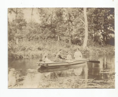 Photographie 91 Essonne Gillevoisin Animée Barque Rivière  ...photo 10,3x7,7 Cm Env - Orte