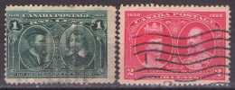 Canada 1908 Quebec Tercentenary - Mi 85,86 - Used - Used Stamps