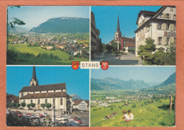 STANS - NIDWALD - RATHAUS UND PFARRKIRCHE - ECRITE - Stans