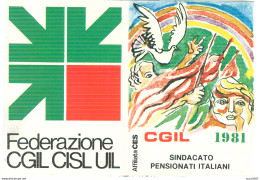 Confederazione Generale Italiana Del Lavoro (CGIL) - TESSERA 1981- RAVENNA - Andere & Zonder Classificatie