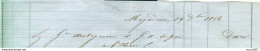 MAGADINO 1856 - NOTA CONTABILE DI SPEDIZIONE  DI  48,20 - - Briefe U. Dokumente