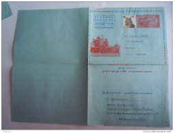 India Inde Aerogramme Postal Stationery 25th Anniv. Indépendance 85 P 1976 Madras To Kienbaum Germany - Aerogramas