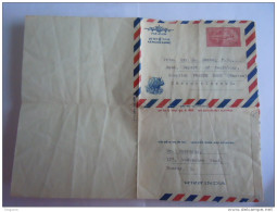 India Inde Aerogramme Postal Stationery Rhino 85 P 1967 Bombay To Prague Czechoslovakia - Luchtpostbladen