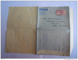 India Inde Aerogramme Postal Stationery  55 NP 1965 Broadway Madras To Kassel West Germany - Luchtpostbladen